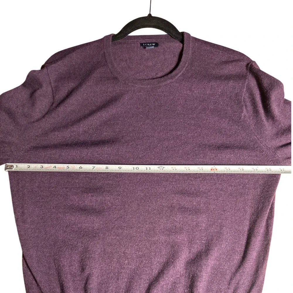 J.Crew Merino Wool Blend Long Sleeve Crewneck Sweater Plum Purple Size Medium